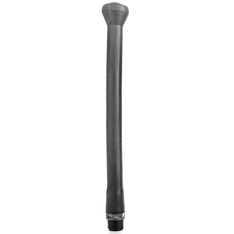 ALL BLACK - DUCHA ANAL SILICONA SISTEMA STOPPER 27 CM