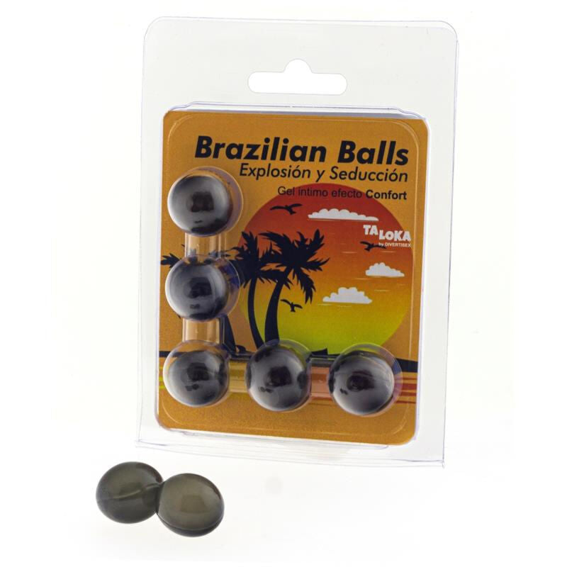 TALOKA - BRAZILIAN BALLS GEL EXCITANTE EFECTO CONFORT 5 BOLAS