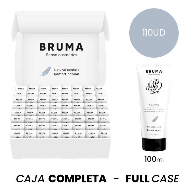 MOQ 110 - BRUMA GEL DESLIZANTE CON ALOE VERA CONFORT NATURAL - 100 ML