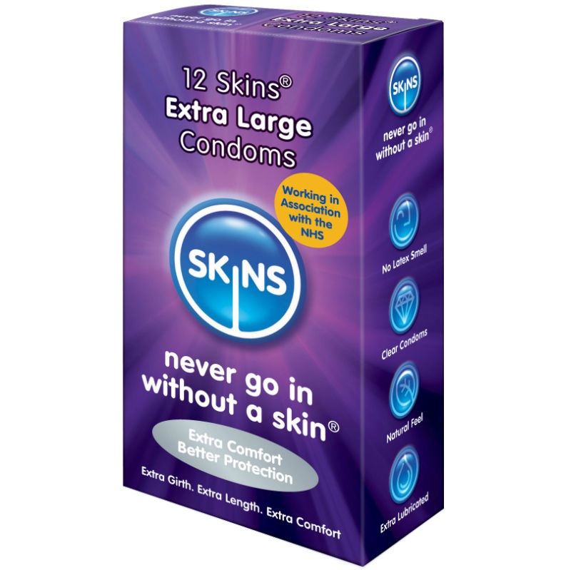 SKINS - PRESERVATIVO XXL 12 UDS