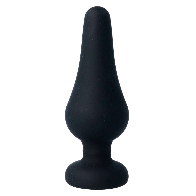 ANAL PLUG PIPO L SILICONE NEGRO 13 CM