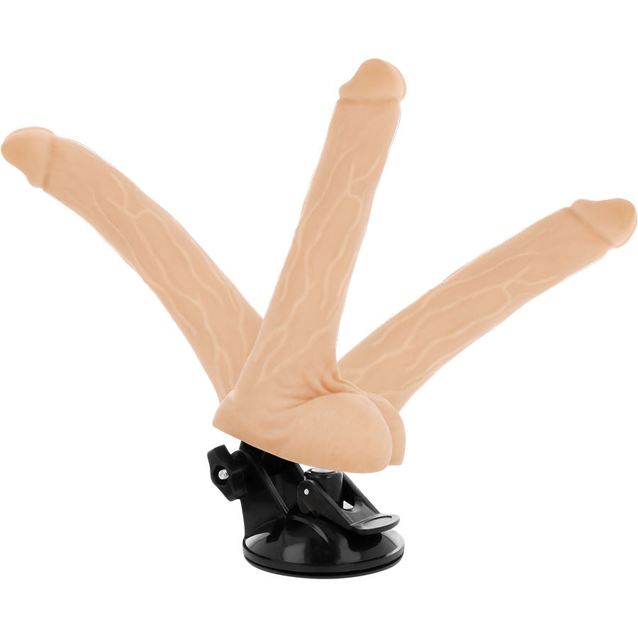 VIBRADOR ARTICULABLE CONTROL REMOTO NATURAL 18.5 CM -O- 4 CM